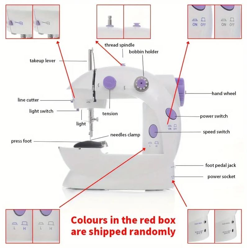 Maquina Coser Sewing Machine 4en1