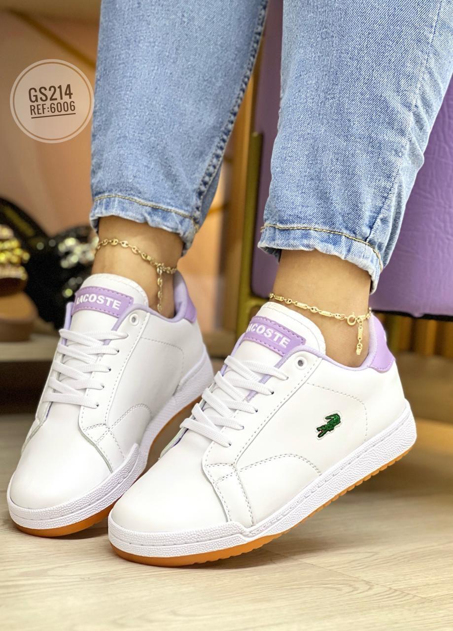 DEPORTIVO LACOSTE PARA DAMA